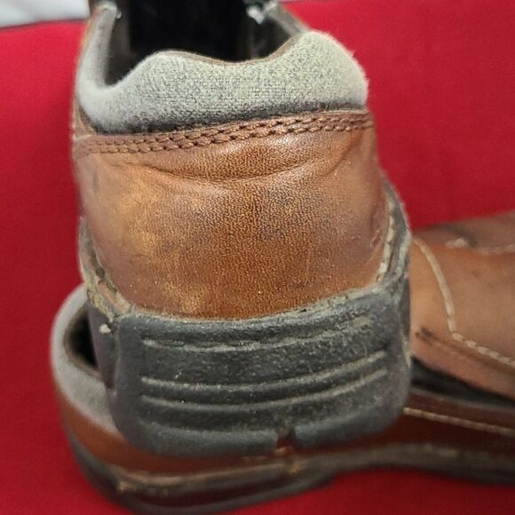 HYTEST 17141 Women's Brown Steel Toe Slip On Shoe Work Factory Worker - Picture 9 of 13